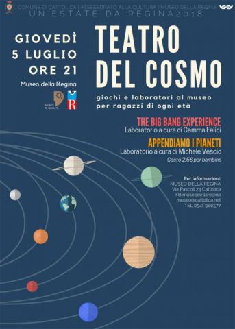 Teatro del cosmo - Un'estate da Regina - 5 LUGLIO 2018 gemma felici laboratorio museo didattica bambini arte